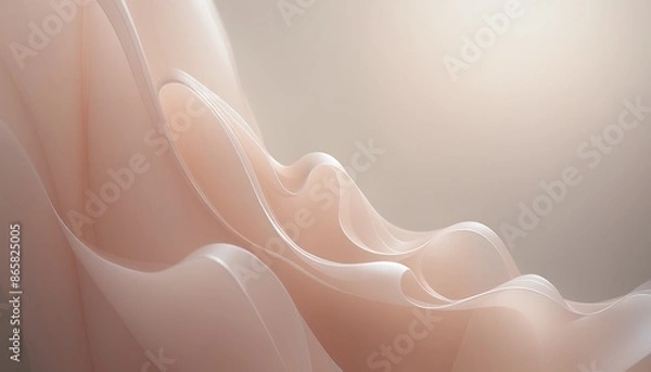 Obraz Soft Delicate Fluid Wavy Pastel Gentle Ethereal Dreamy Background Wallpaper