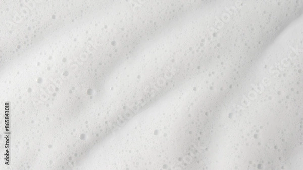 Fototapeta Abstract background white soapy foam texture. Shampoo foam with bubbles