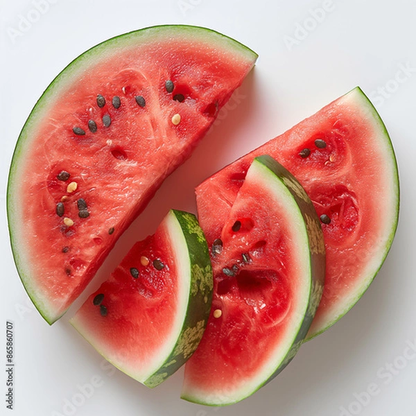 Obraz Watermelon, white background