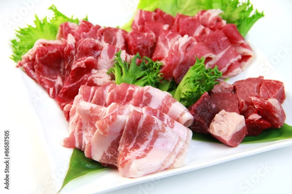 Fototapeta 焼肉盛り合せ