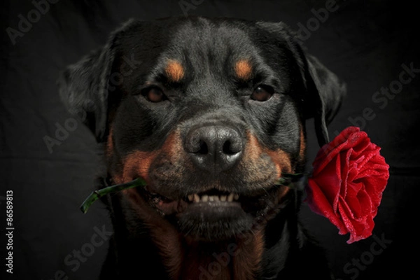 Obraz Rottweiler in love