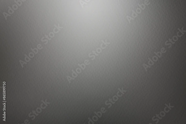 Fototapeta Deep grey tone color gradation with white paint on watercolor blank paper texture background with space minimal style