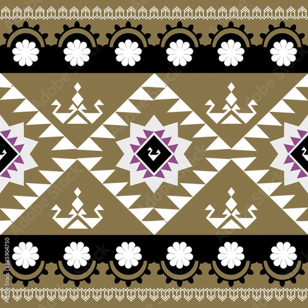 Fototapeta ethnic,Ikat pattern
