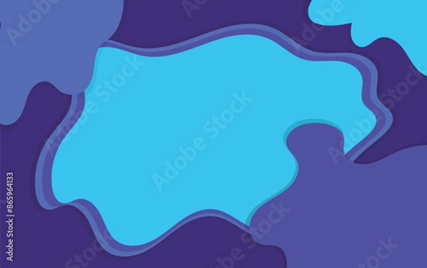 Obraz Vector abstract background various shapes objects.