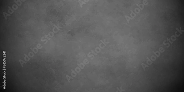 Fototapeta Abstract black stone wall texture grunge rock surface. dark gray background backdrop. wide panoramic banner. old wall stone for dark black distressed grunge background wallpaper rough concrete wall.