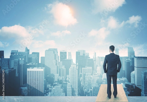 Fototapeta looking at future city