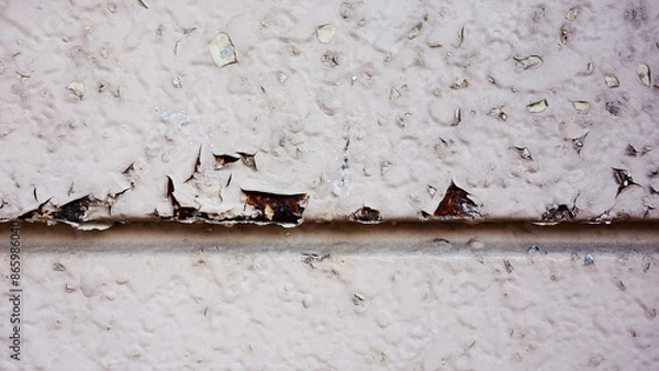 Fototapeta 塗装剥がれ　錆びた外壁