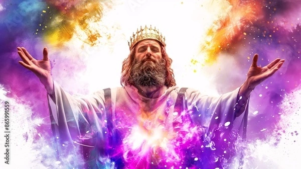 Fototapeta Minimalist Melchizedek, king of Salem