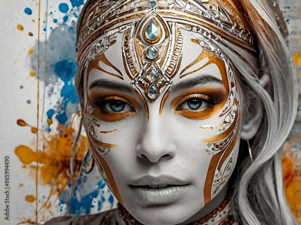 Obraz Graphic design with princes face 