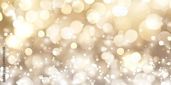 Fototapeta Abstract Golden Bokeh Lights Background. Festive and Elegant Design