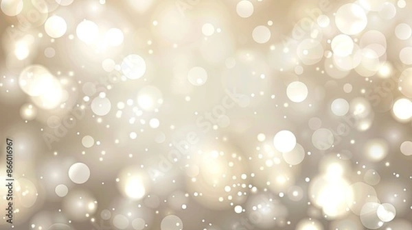 Obraz Abstract Gold Bokeh Lights Background. Festive and Elegant Design Element