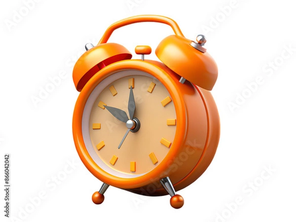 Obraz 3d alarm clock on white background