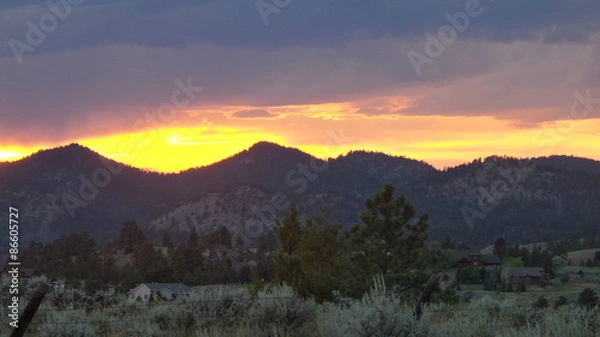 Obraz Sunset over Magpie Gulch