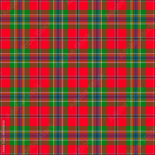 Obraz Plaid pattern,Tartan pattern,Check pattern Scottish style of colored lines most perfect design seamless pattern texture for fabric design,EPS 10