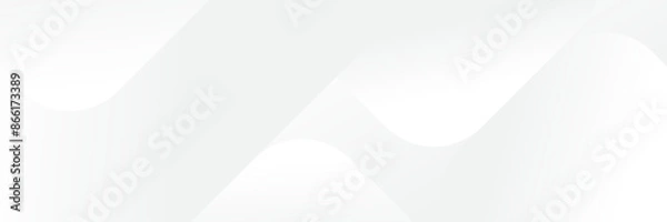 Fototapeta Abstract white Geometric banner design background.