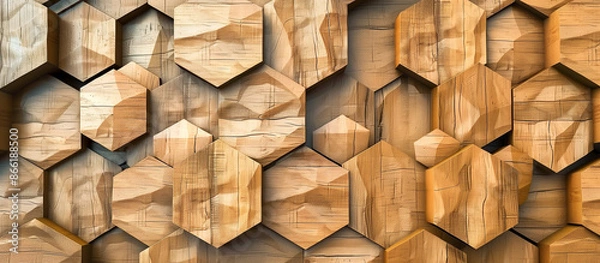 Fototapeta geometric wooden pattern texture background