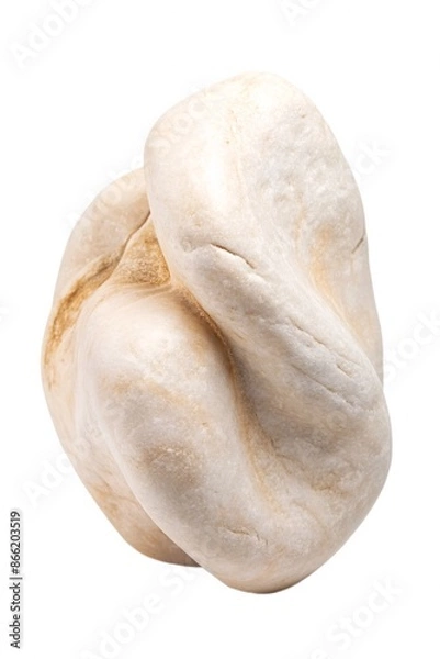 Fototapeta Elegant Marble Stone Sculpture for Interior Design. An image of an elegant stone block for a print in interior art.