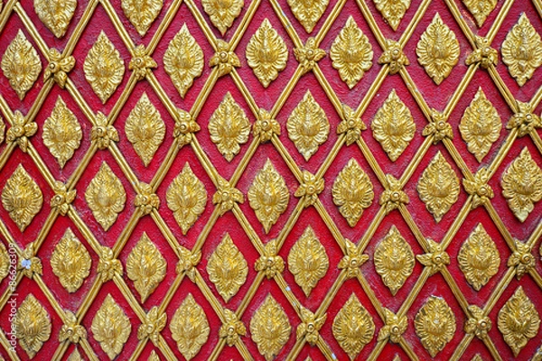 Obraz golden thai style pattern traditional