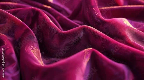Fototapeta A purple fabric with a shiny texture