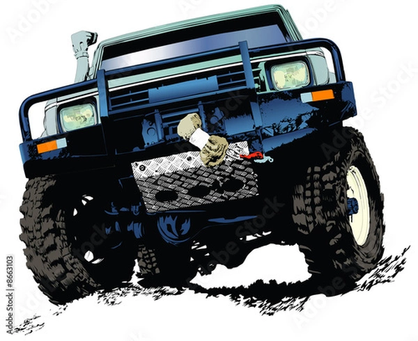 Obraz four wheel car