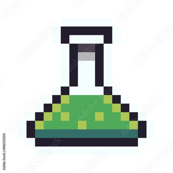 Obraz Pixel game button 8 bit pixel or Game design icons on white transparent background, Vector illustrator 