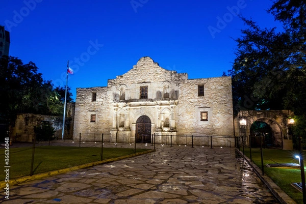 Obraz Historic Alamo at twilight