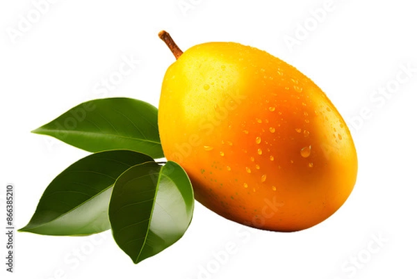 Obraz  Single Mango fruit on transparent background 