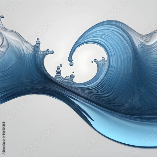 Obraz blue wave background