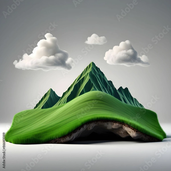 Obraz Mountain on the grass