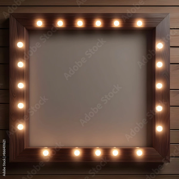 Fototapeta Frame with spotlights