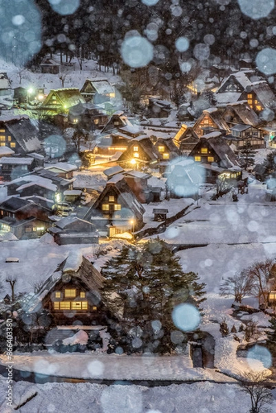 Fototapeta 冬の白川郷