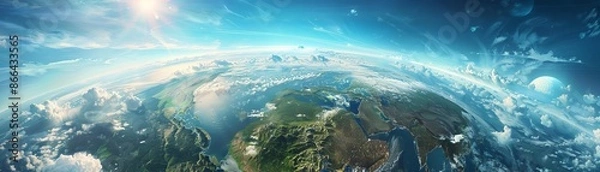 Fototapeta Our world is easier to travel around thanks to modern technology