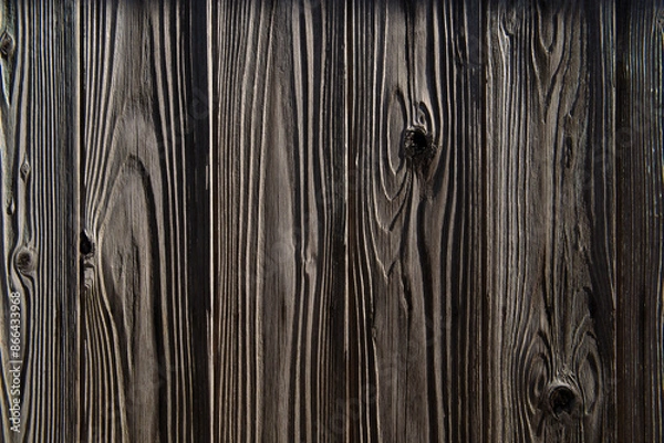 Fototapeta Old gray wood texture with natural pattern