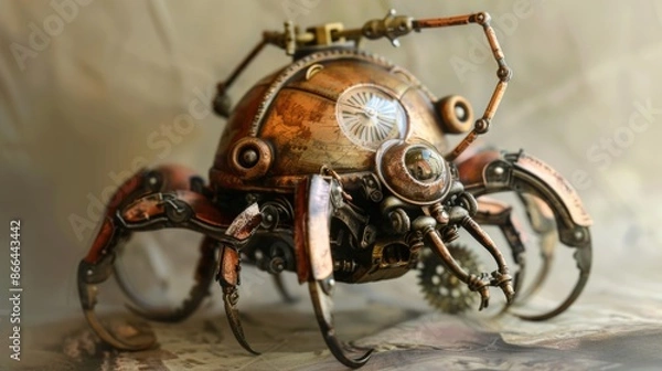 Fototapeta Steampunk Tick