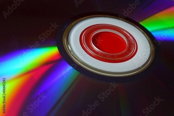 Obraz Spektralfarben auf einer CD