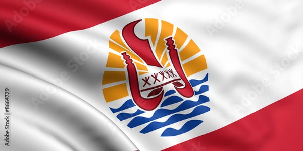 Fototapeta Flag Of French Polynesia