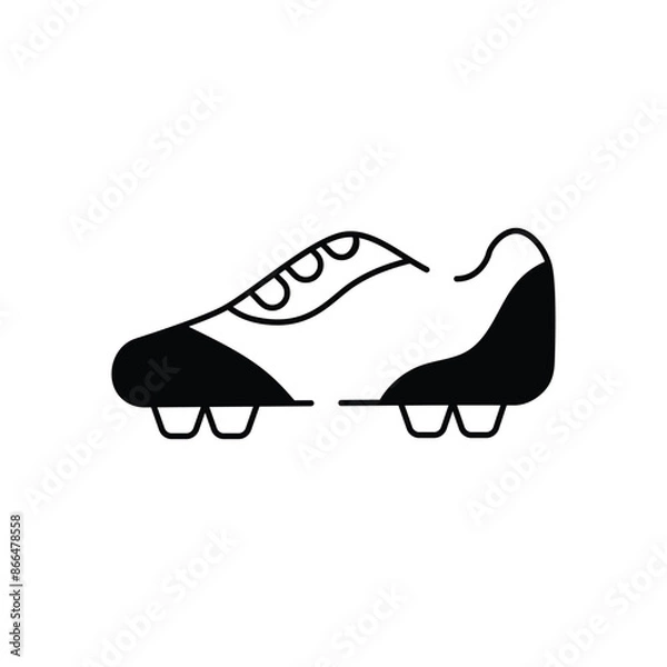 Obraz Soccer cleats vector icon