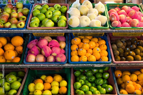 Obraz Marktstand mit Obst