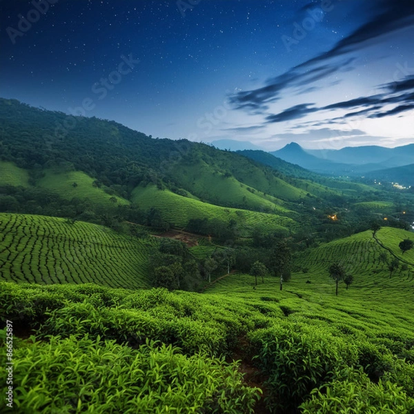 Obraz plantation terraces and mountains
