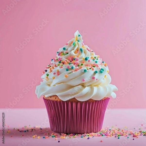 Obraz A Pink Cupcake Dream:AI-Generated 