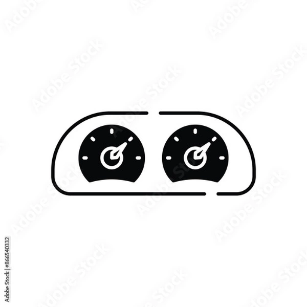 Fototapeta Speedometer vector icon