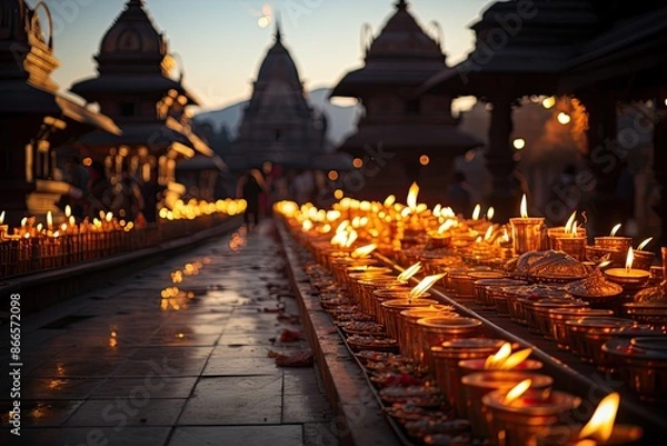 Fototapeta Catmandu, Nepal, the Bodnath Stupa, one of the largest stupas in the world., generative IA