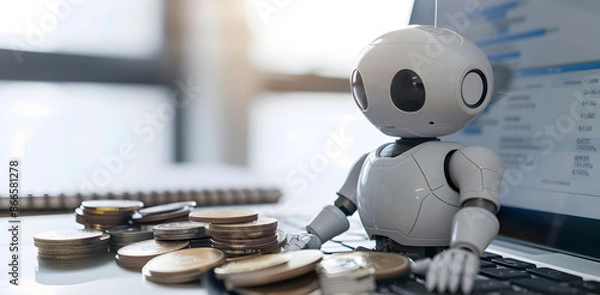 Fototapeta Assistant Reviewing Bankruptcy and Financial Planning Options