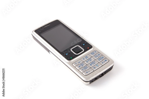 Obraz mobile telephone is isolated on a white background