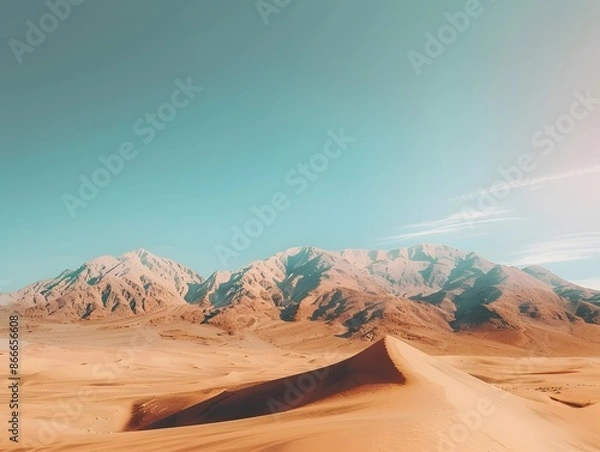 Fototapeta Transform your device with stunning desert wallpapers from Photostock., clean background, Photo stock style, clean background, no copyrighted logo, no letters