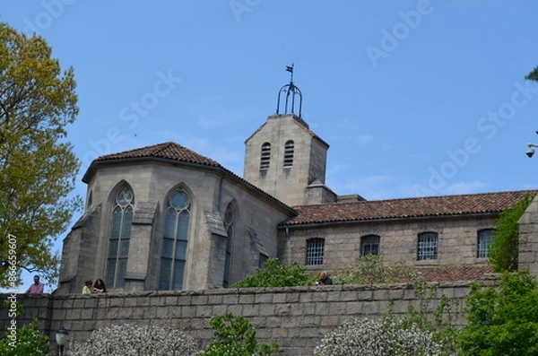 Obraz Nowy Jork, Fort Tryon, zamek, wiosną