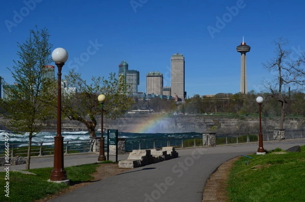 Obraz Nowy Jork, Fort Tryon, zamek, wiosną