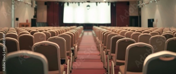 Obraz Hall room seminar blur lens