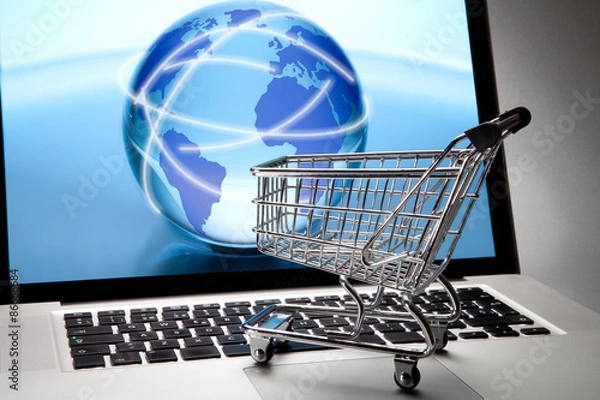 Obraz Shopping by internet