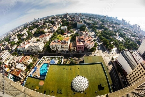 Obraz aerial view from eiffel tower